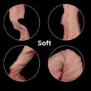 7.68in Realistic Liquid Silicone Double Liquid Lifelike Veins Soft Dildo