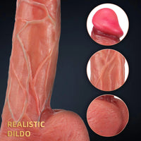7.68in Realistic Penis Dildo For Women Men Lesbian Masturbator
