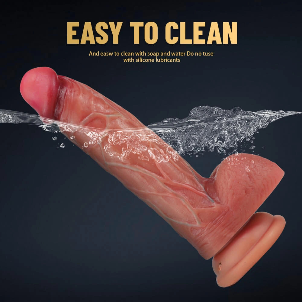 7.68in Realistic Penis Dildo For Women Men Lesbian Masturbator