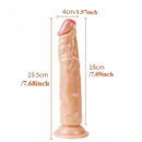 7.68in Realistic Touch Comfortable Washable Dildo With Suction Cup