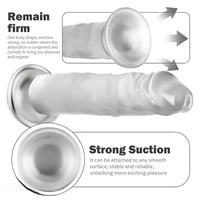 7.68in Realistic Touch Comfortable Washable Dildo With Suction Cup