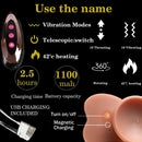 7.68in Remote Control Thrusting Vibrating Heating Silicone Big Real Dildo