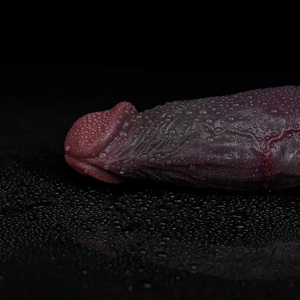 7.68in Reusable Silicone Penis Sleeve Super Soft Silicone Dildo Sleeve