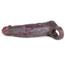 7.68in Reusable Silicone Penis Sleeve Super Soft Silicone Dildo Sleeve