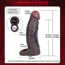 7.68in Reusable Silicone Penis Sleeve Super Soft Silicone Dildo Sleeve
