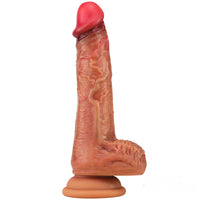 7.68in Silicone Soft Penis With Suction Cup Dildo For Women