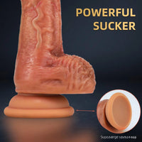 7.68in Silicone Soft Penis With Suction Cup Dildo For Women