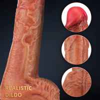 7.68in Silicone Soft Penis With Suction Cup Dildo For Women