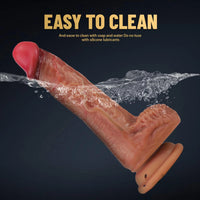7.68in Silicone Soft Penis With Suction Cup Dildo For Women