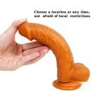 7.68in Skin Touching Soft Elastic Dildo With Lifelike Veins For Female