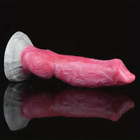 7.68in Soft Silicone Dog Knot Realistic Animal Dildo For Men Women Sex