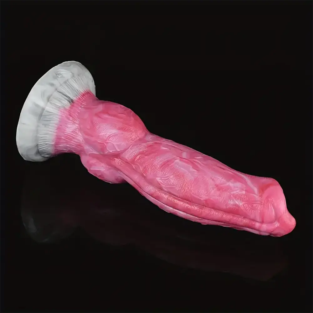 7.68in Soft Silicone Dog Knot Realistic Animal Dildo For Men Women Sex