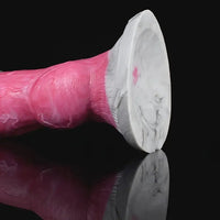 7.68in Soft Silicone Dog Knot Realistic Animal Dildo For Men Women Sex