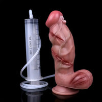 7.68in Soft Silicone Ejaculation Dildo Odd Design For Women Sex