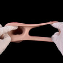 7.68in Vibrating Real Automatic Silicone Hollow Dildo Sleeve Cock Extender