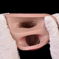 7.68in Vibrating Real Automatic Silicone Hollow Dildo Sleeve Cock Extender