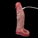 7.68in Vibrating Real Automatic Silicone Hollow Dildo Sleeve Cock Extender