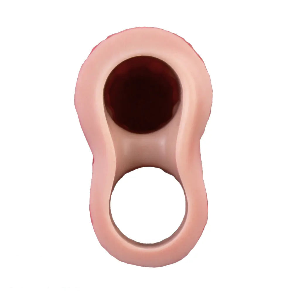7.68in Vibrating Real Automatic Silicone Hollow Dildo Sleeve Cock Extender