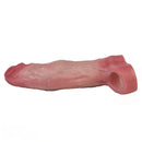 7.68in Vibrating Real Automatic Silicone Hollow Dildo Sleeve Cock Extender