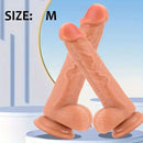 7.69in Lifelike Veins Hands-Free G-Spot Stimulation Dildo Anal Toy