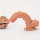 7.69in Lifelike Veins Hands-Free G-Spot Stimulation Dildo Anal Toy