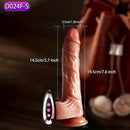 7.6in 8.66in Swing Vibrating Thrusting Big Silicone Soft Heated Dildo