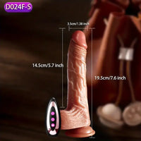 7.6in 8.66in Swing Vibrating Thrusting Big Silicone Soft Heated Dildo