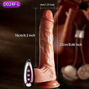 7.6in 8.66in Swing Vibrating Thrusting Big Silicone Soft Heated Dildo
