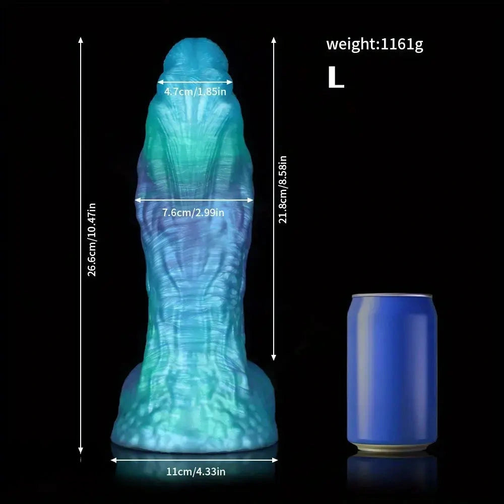 7.6in 9.37in 10.47in Male Female Monster Fantasy Dildo Anal Plug Adult Toy