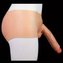 7.6in 9in Realistic Silicone Solid Penis Stretchable Foreskin Dildo Panty
