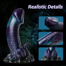 7.6in Dragon Fantasy Silicone Anal Monster Dildo With Tentacle Suction Cup