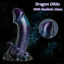 7.6in Dragon Fantasy Silicone Anal Monster Dildo With Tentacle Suction Cup