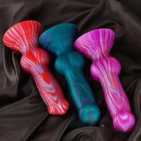 7.6in Flesh Feeling Dog Animal Makeup Dildo Multiple Colors Adult Toy