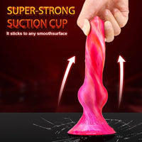 7.6in Flesh Feeling Dog Animal Makeup Dildo Multiple Colors Adult Toy