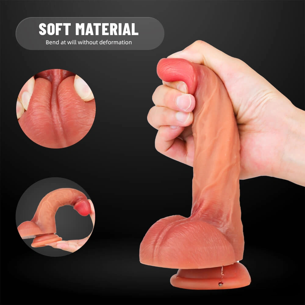 7.6in Flexible Realistic Dildo For Women G Spot Vagina Stimulator