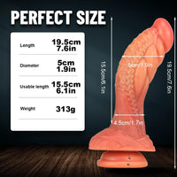 7.6in Flexible Silicone Penis Dong Dildo For Women Masturbation