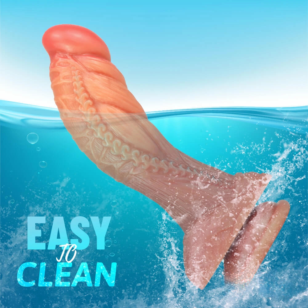 7.6in Flexible Silicone Penis Dong Dildo For Women Masturbation