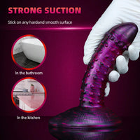 7.6in Flexible Women Masturbation Spiked Dildo For Clit Orgasm