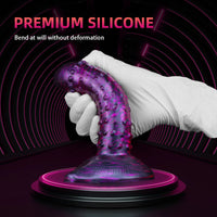 7.6in Flexible Women Masturbation Spiked Dildo For Clit Orgasm