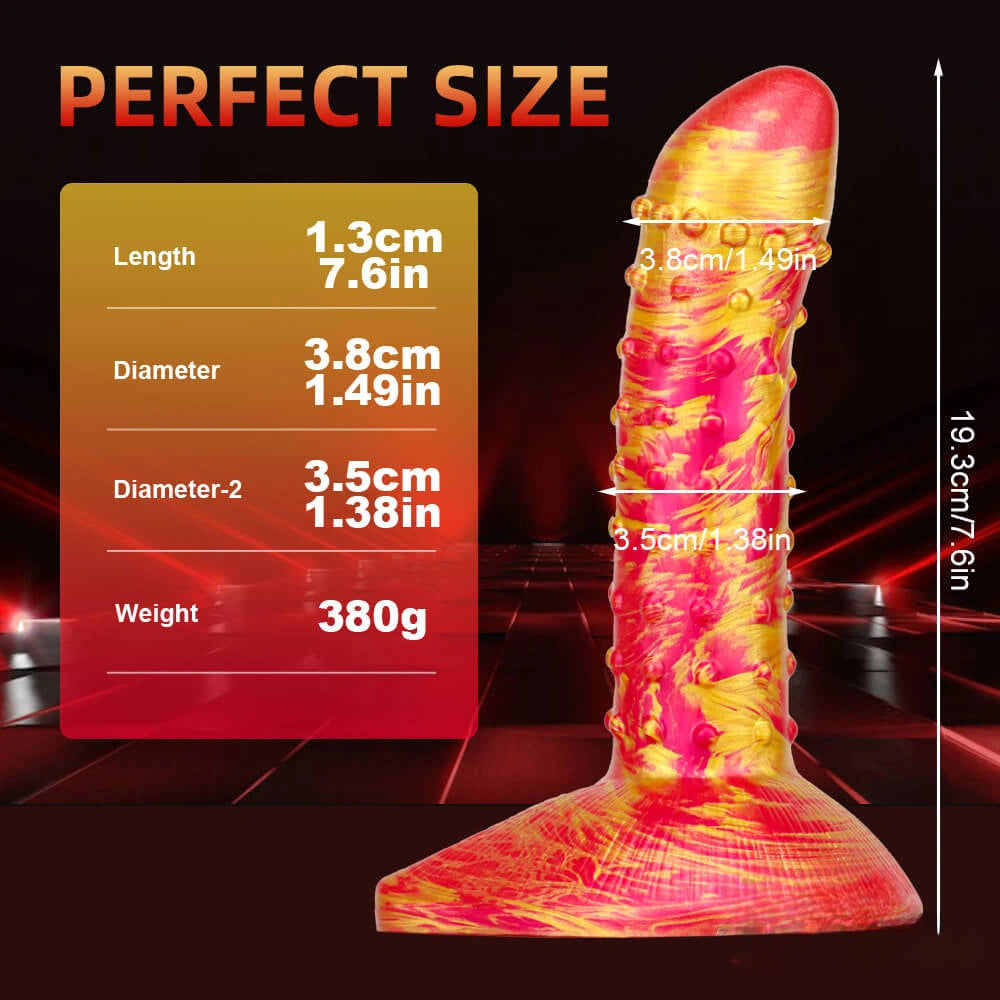 7.6in Flexible Women Masturbation Spiked Dildo For Clit Orgasm