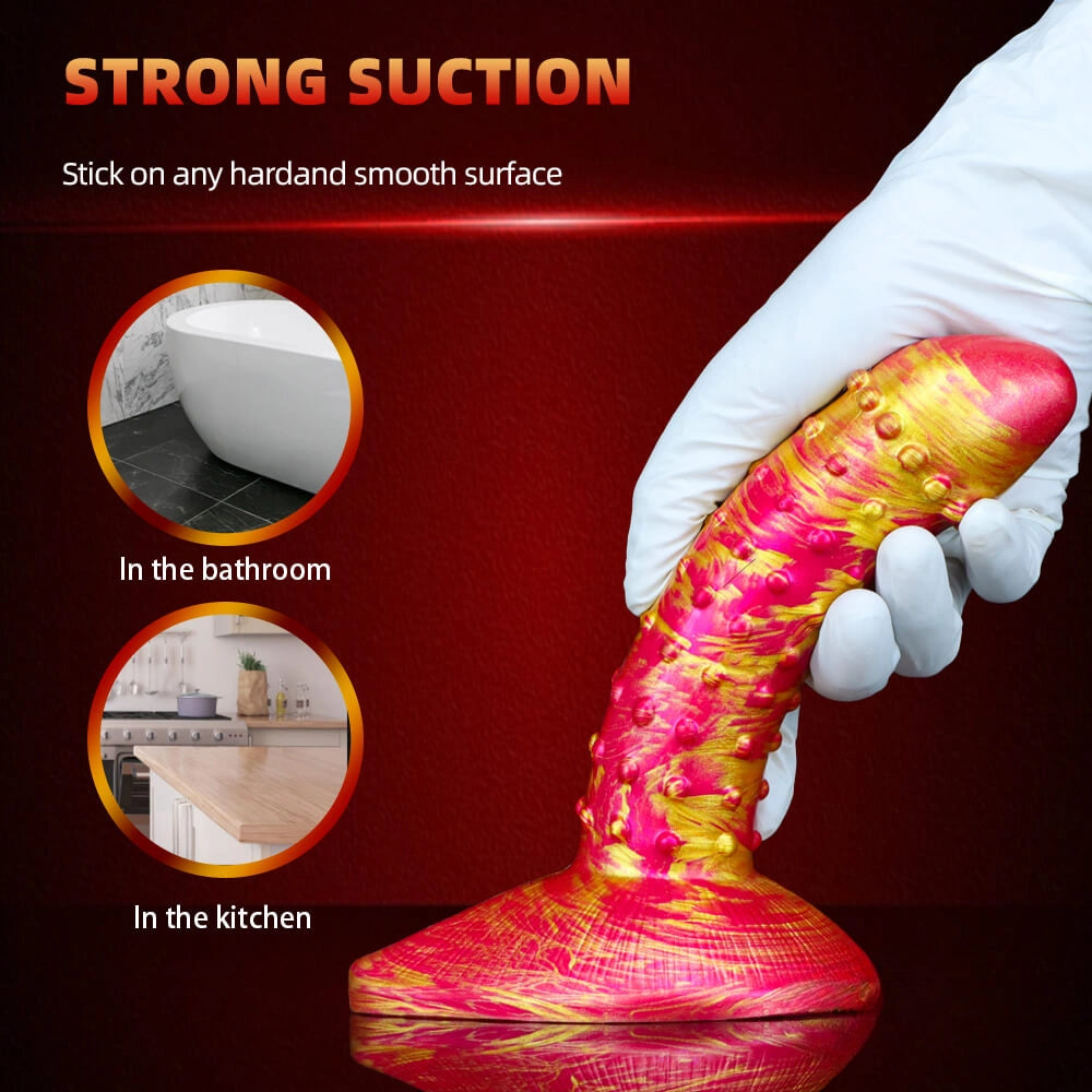 7.6in Flexible Women Masturbation Spiked Dildo For Clit Orgasm