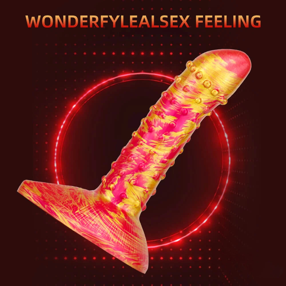 7.6in Flexible Women Masturbation Spiked Dildo For Clit Orgasm