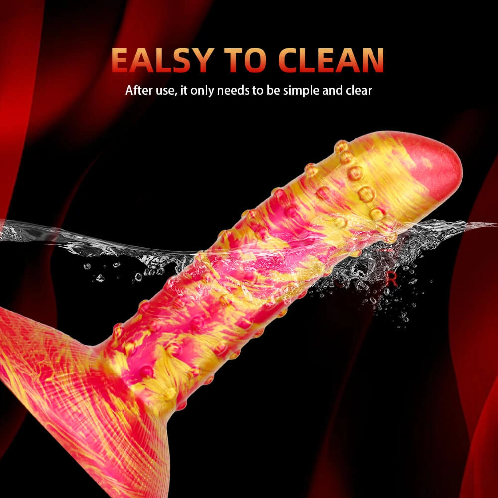 7.6in Flexible Women Masturbation Spiked Dildo For Clit Orgasm