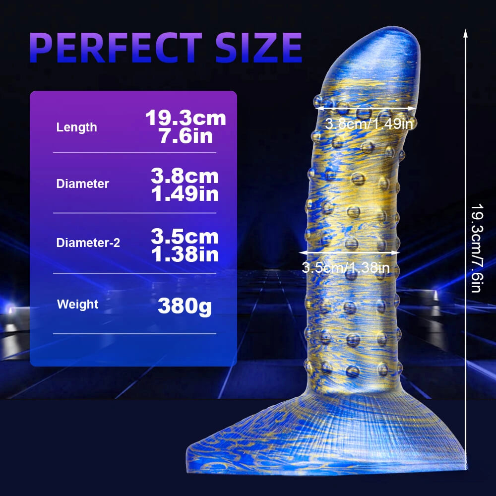 7.6in Flexible Women Masturbation Spiked Dildo For Clit Orgasm