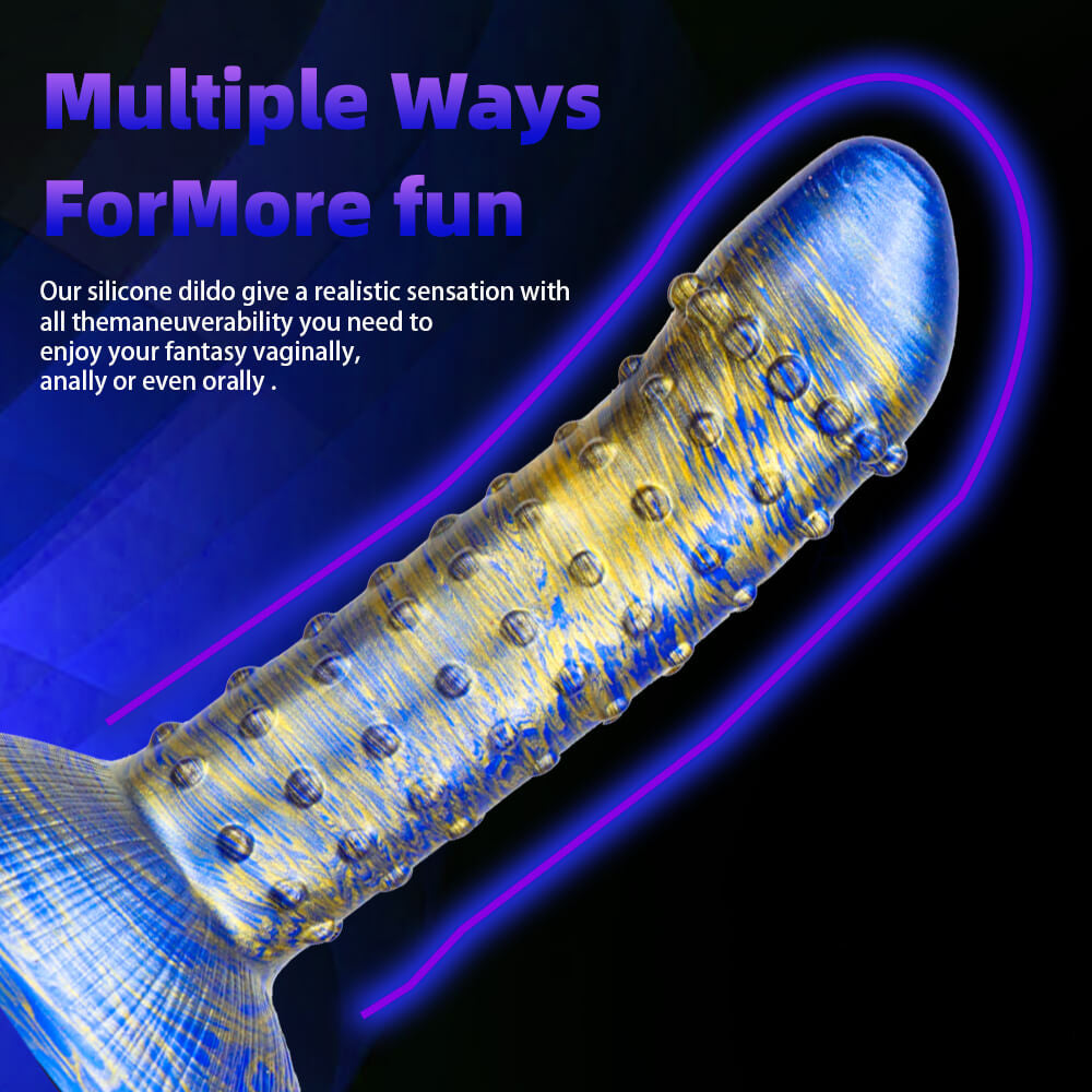 7.6in Flexible Women Masturbation Spiked Dildo For Clit Orgasm