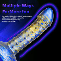 7.6in Flexible Women Masturbation Spiked Dildo For Clit Orgasm