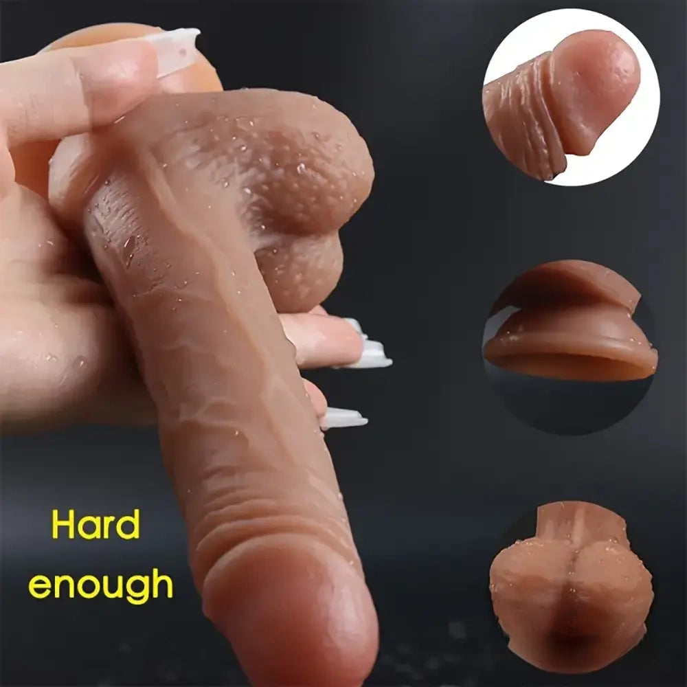 7.6in Realistic Silicone Soft Dildo Sex Toy Perfect For Masturbation