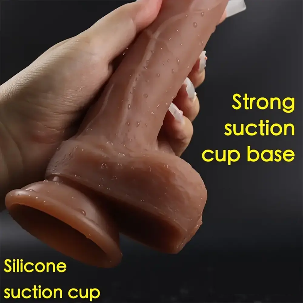 7.6in Realistic Silicone Soft Dildo Sex Toy Perfect For Masturbation
