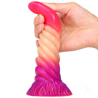 7.6in Spiral Snake Odd Fantasy Dildo For Adult Women Men Orgasm