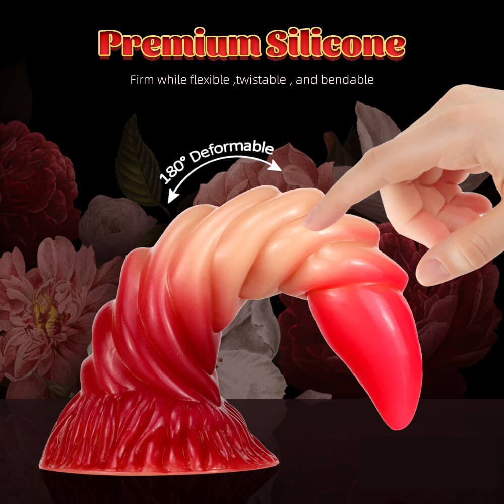7.6in Spiral Snake Odd Fantasy Dildo For Adult Women Men Orgasm